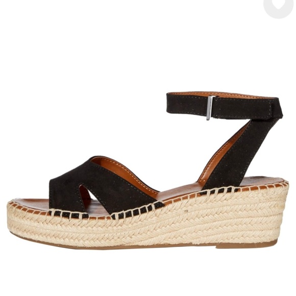 FRANCI SARTO PENNE ESPADRILLE WEDEGE SUEDE SANDAL 9.5 MEDIUM - Picture 9 of 9